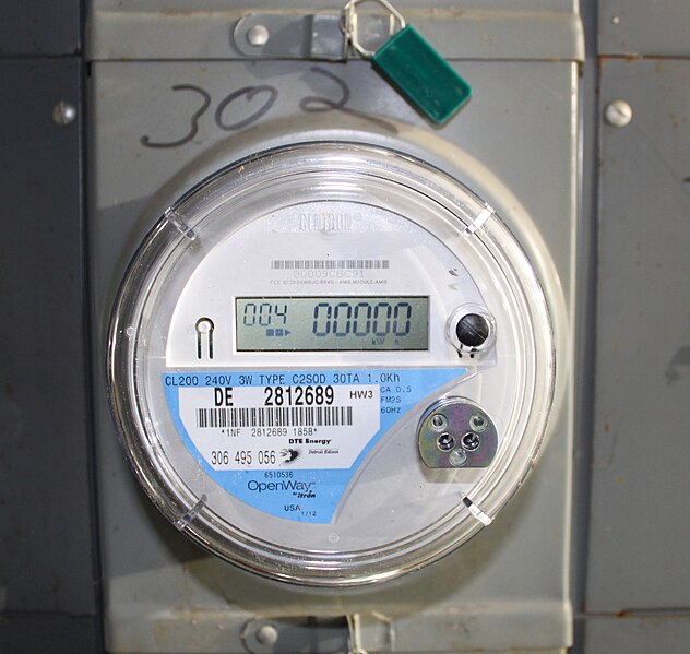 File:Itron OpenWay Electricity Meter with Two-Way Communications.JPG
