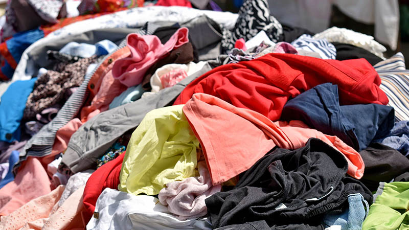 a pile of clothes