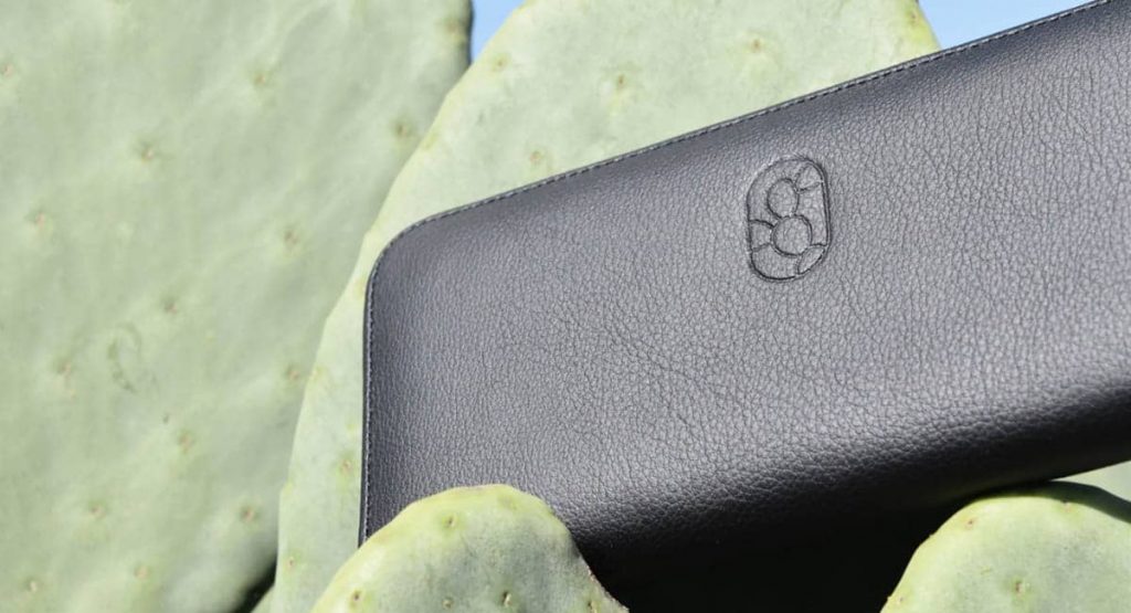 a wallet made of cactus leather