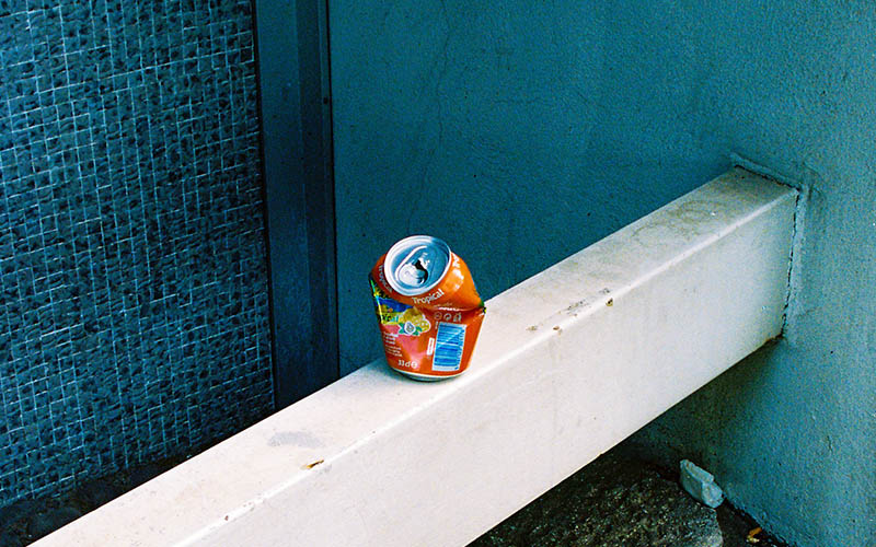 empty aluminum can