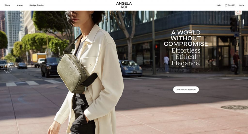 Angela Roi vegan handbags brand