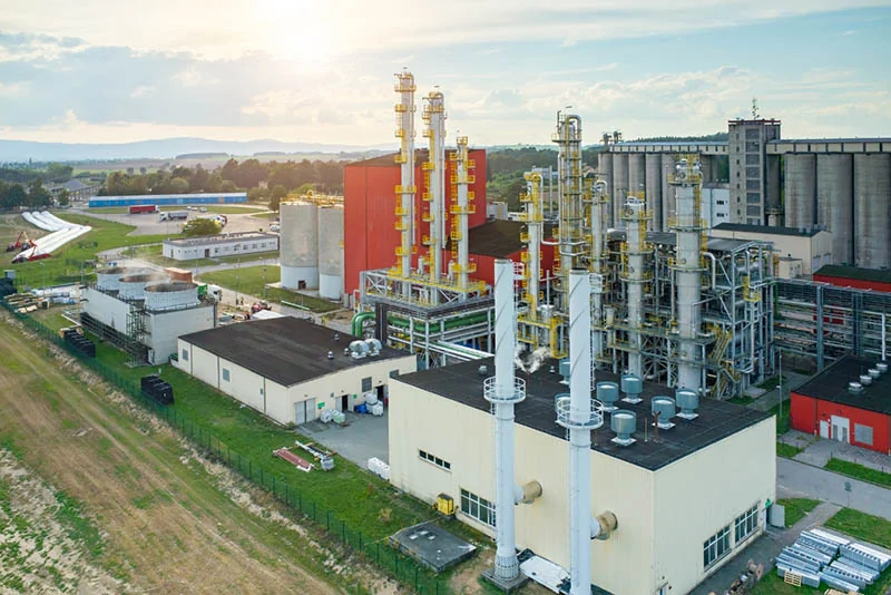 modern biofuel factory
