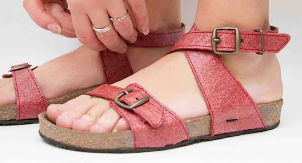 Shoes made of coconut leather