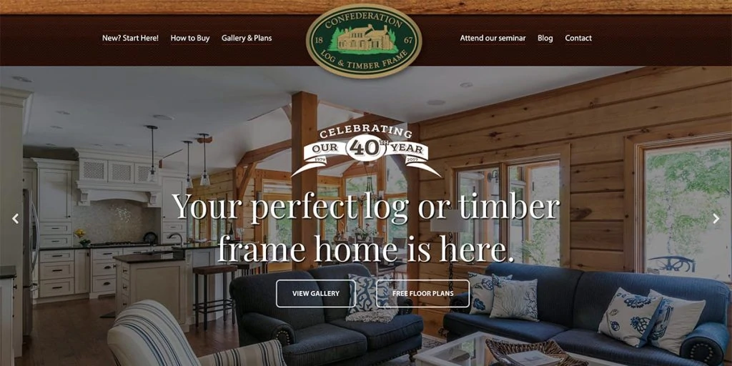 Confederation Log Homes prefab homes company