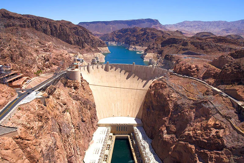 Aerial View of Hoover Dam