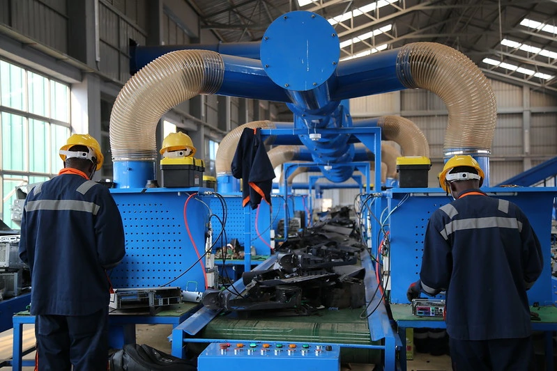 e-waste recycling facility