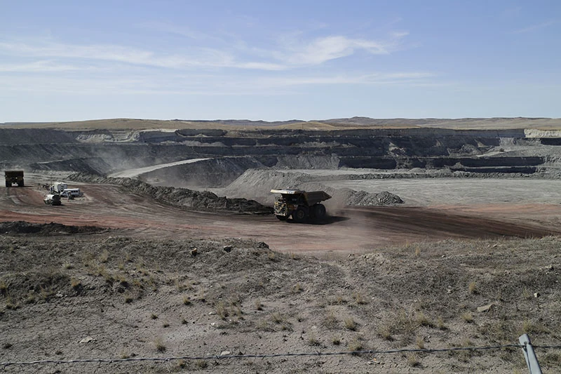 Eagle Butte Mine seen from the visitor overlook platform in Campbell County, Wyoming