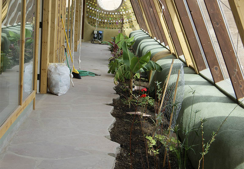 earthship home internal greenhouse