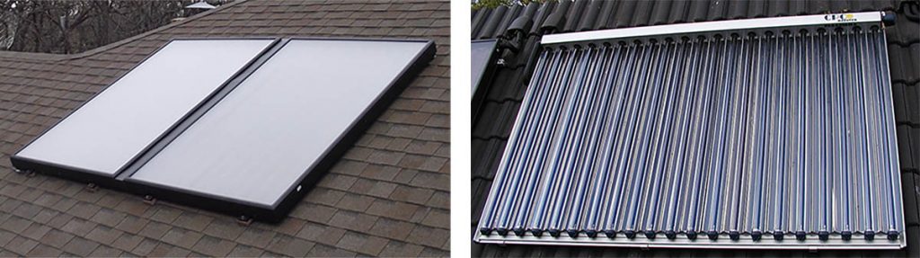 Flat plate collectors vs evacuated tubes