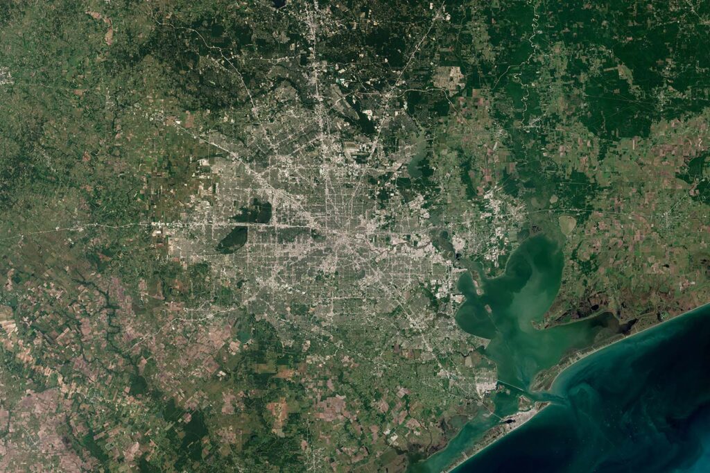 Satellite picture of Greater Houston