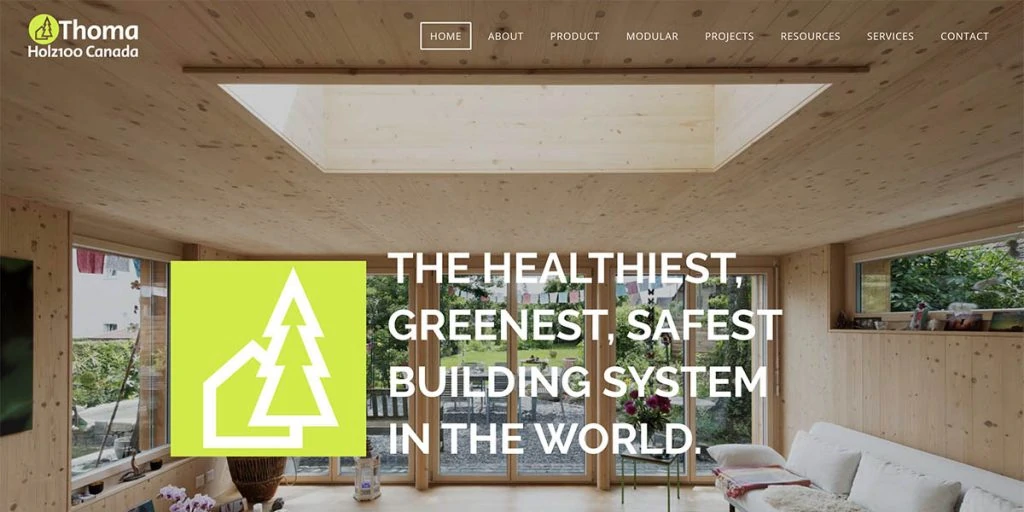 Holz100 Canada prefab homes company