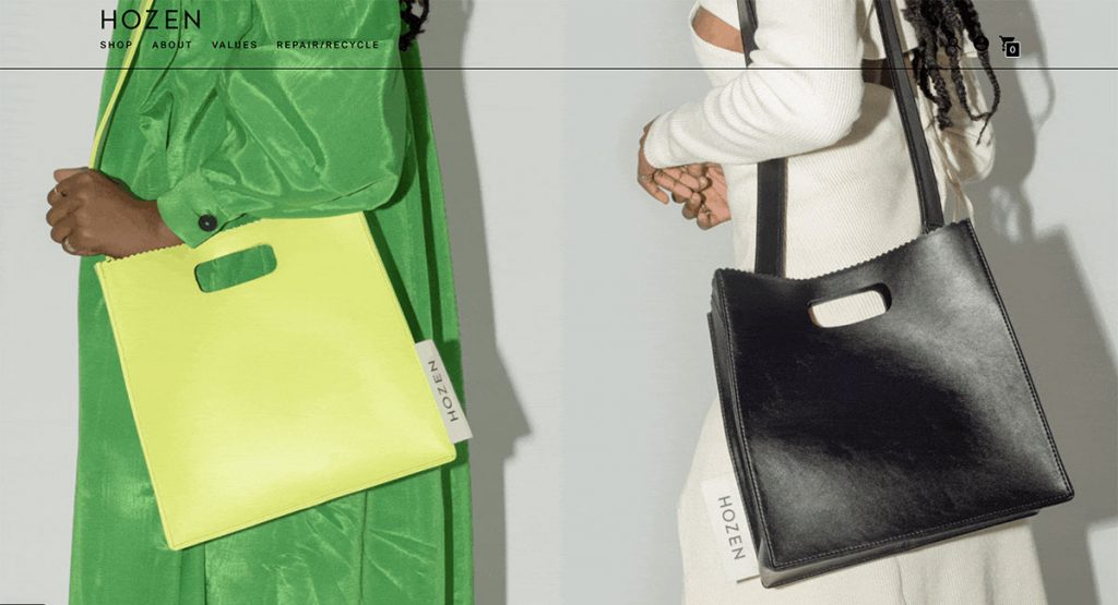 Hozen vegan handbags brand