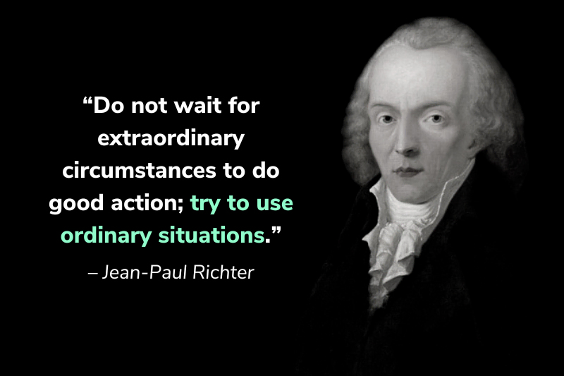 Jean-Paul Richter quote about sustainability