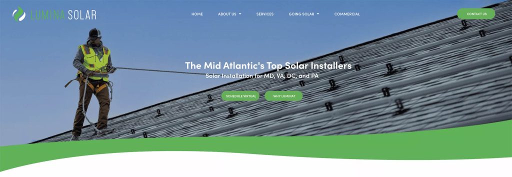 Lumina Solar homepage