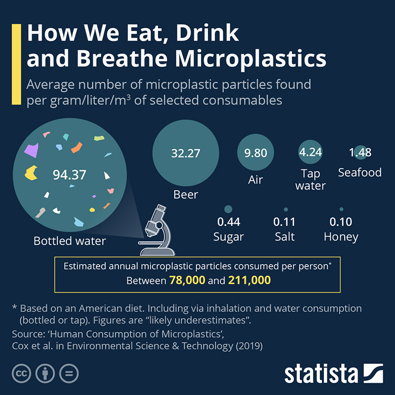 Infographic: How We Eat, Drink and Breathe Microplastics