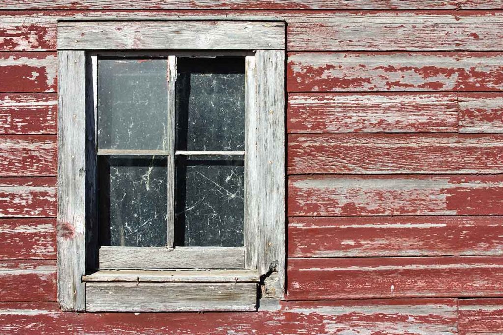 old painted wood barn wall