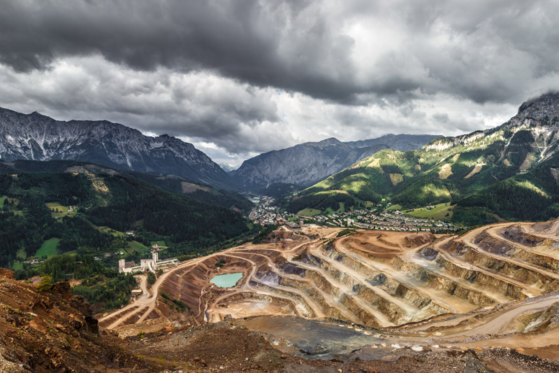 open pit mine
