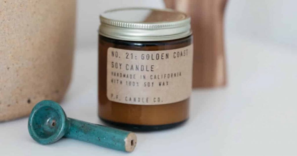 P F Candle Co. - Golden Coast eco friendly candle