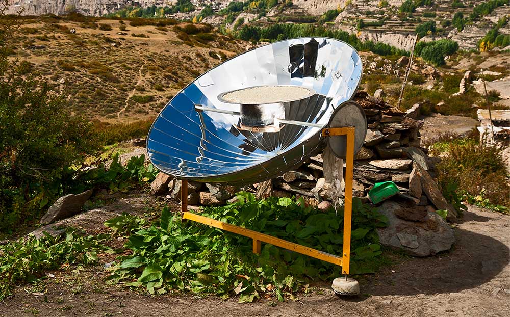 parabolic solar oven