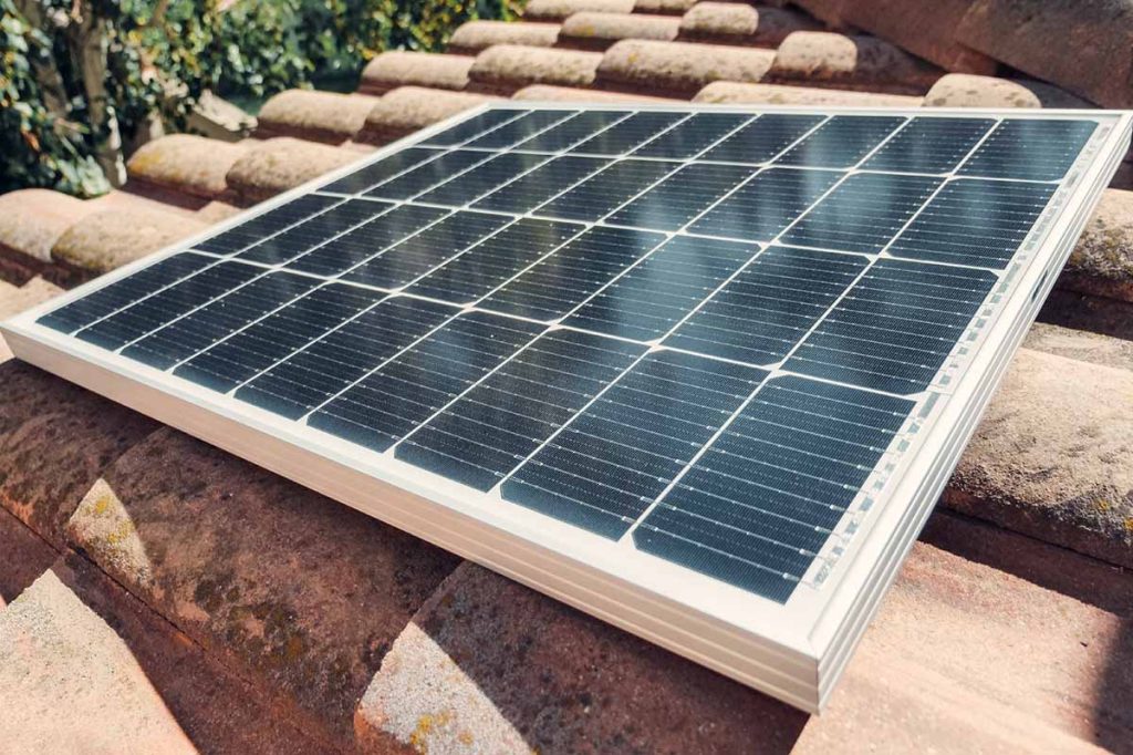 solar panel with photovoltaic technology