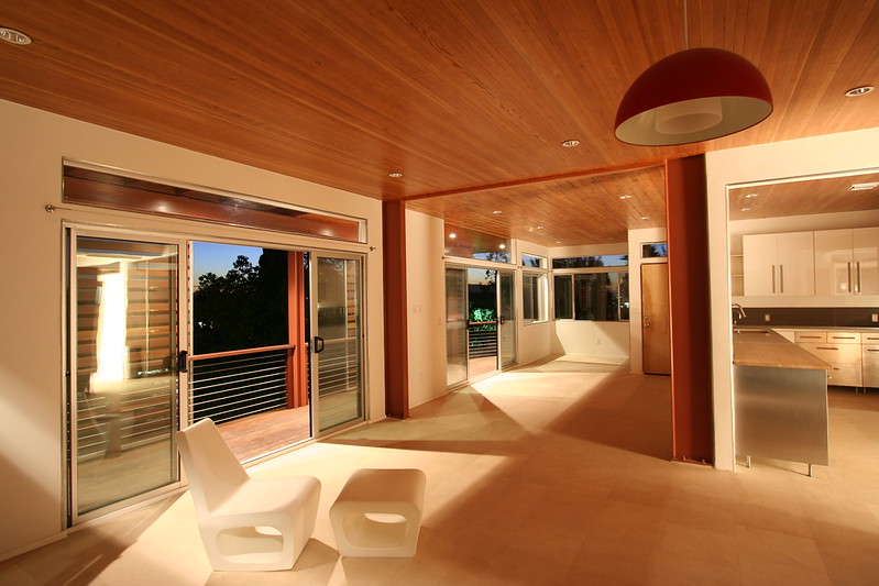 recycled douglas fir ceiling