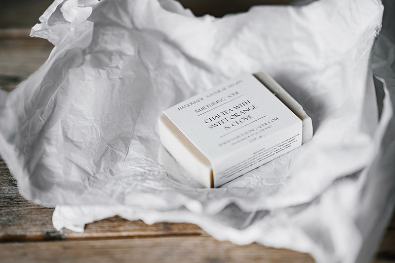 soap in sustainable packaging