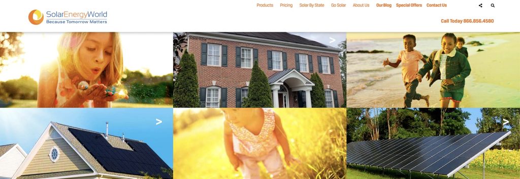Solar Energy World homepage