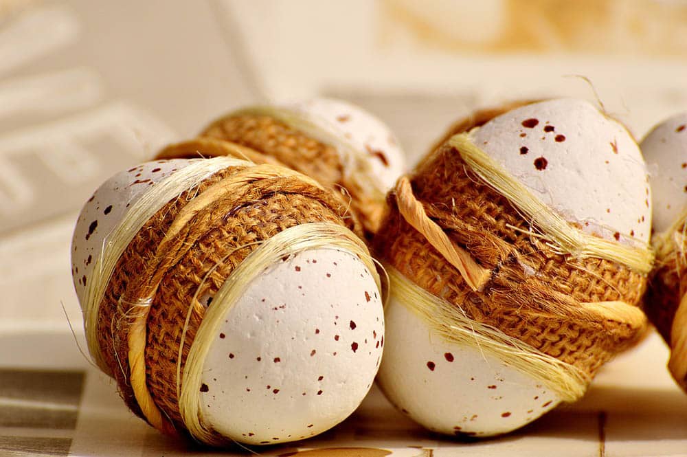 Eggs decore made of Styrofoam