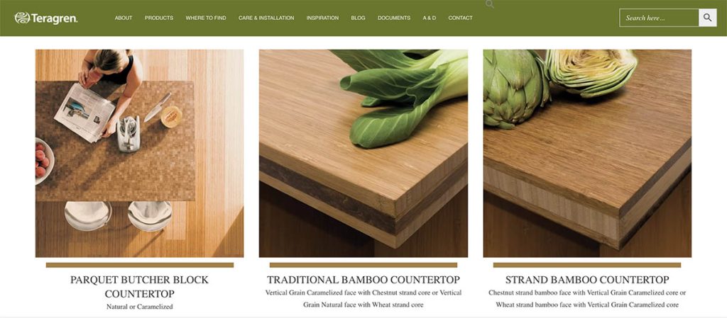 Teragren countertops
