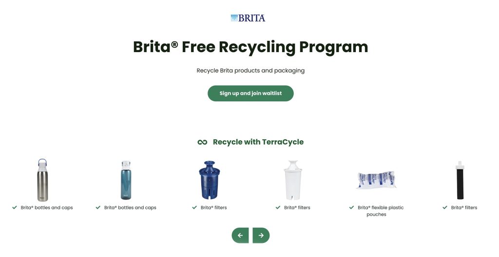 Brita Terracycle recycling program