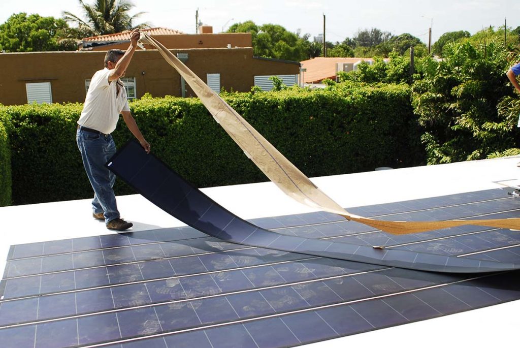 Thin Film Solar PV Installation