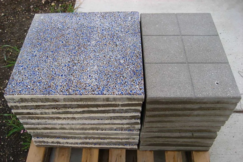 tiles made of recycled glass