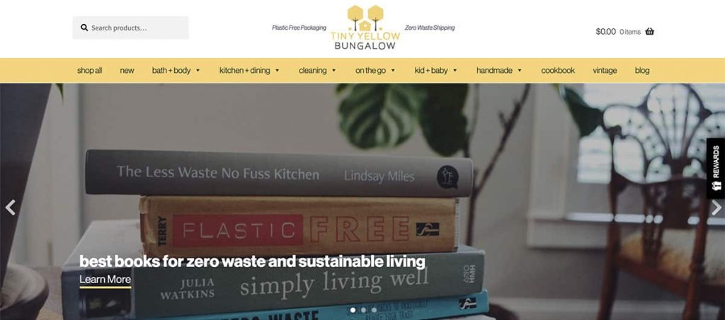 Tiny Yellow Bungalow zero waste store