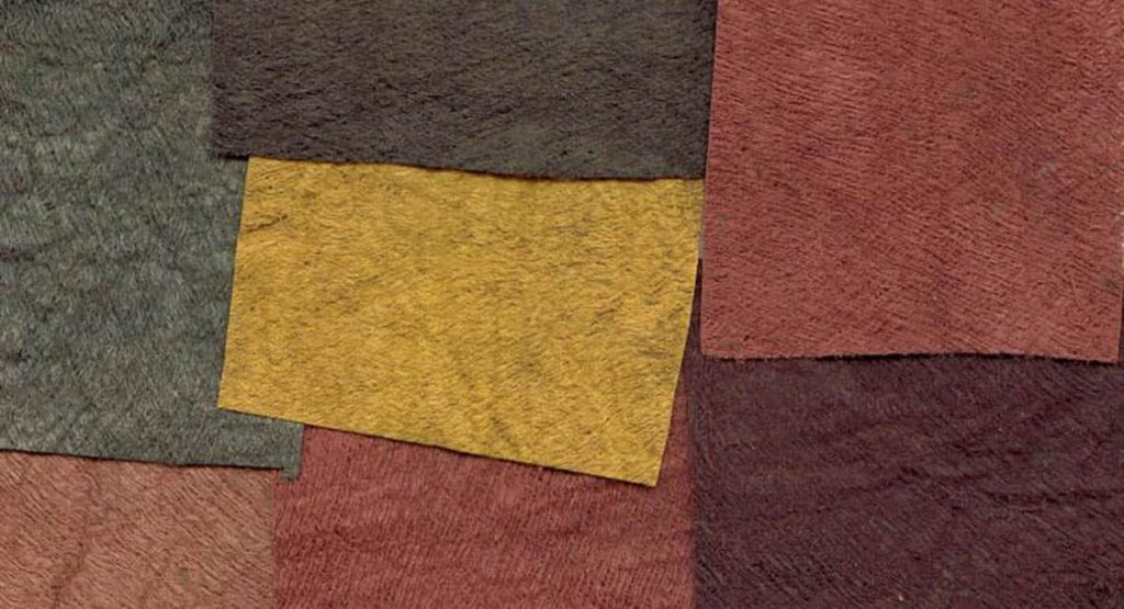 Tree bark leather swatches