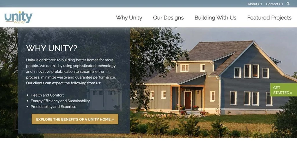 Unity Homes prefab homes company