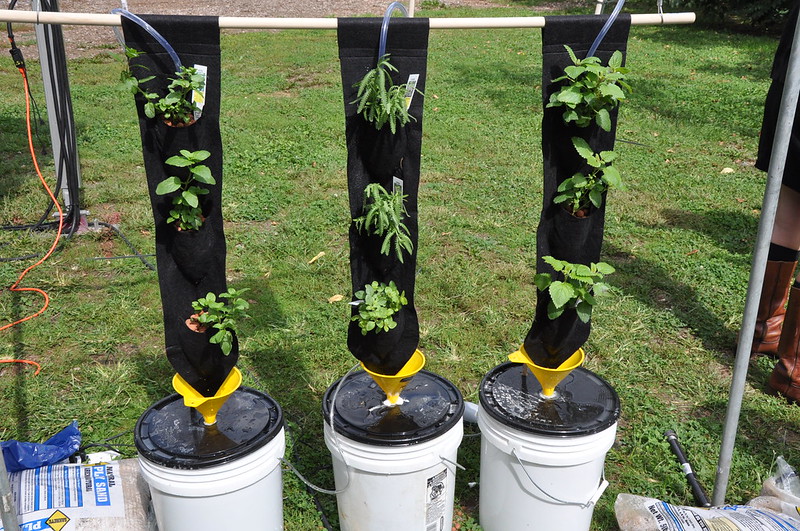 DIY vertical farm watering system
