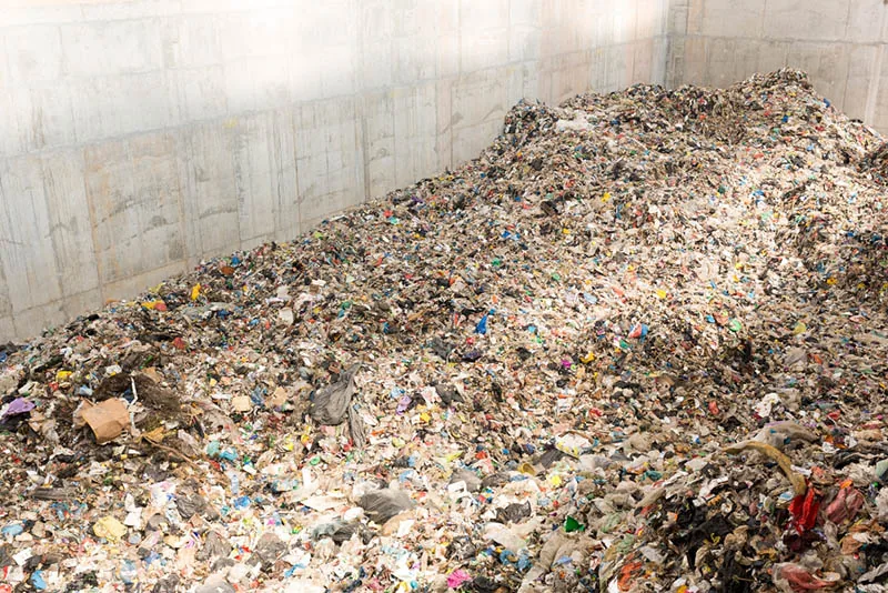 waste on the waste-to-energy plant