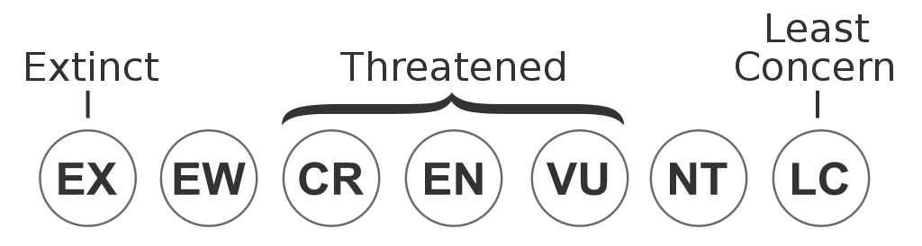 IUCN Red List categories diagram