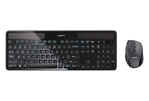 Logitech MK750 Wireless Solar Keyboard and Mouse Combo for PC