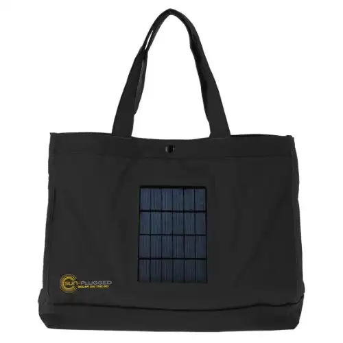 Sun-Plugged Solar Tote Bag