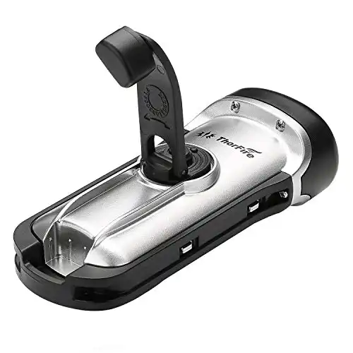 ThorFire Hand Crank Solar Flashlight