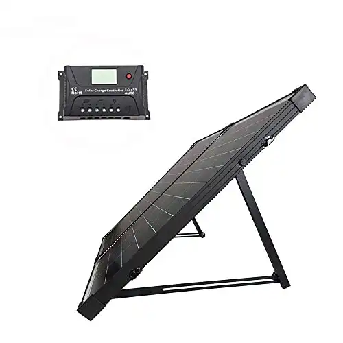 HQST 100 Watt 12Volt Off Grid Monocrystalline Portable Foldable Solar Panel