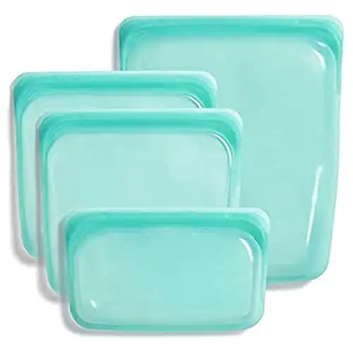 Stasher Silicone Reusable Storage Bags - 4 Pack