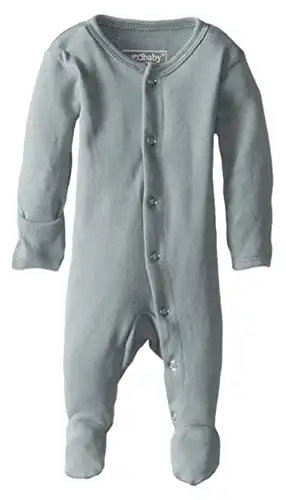 L'ovedbaby Girls' 100% Cotton Baby Snap Footie