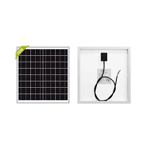Newpowa 20W Monocrystalline Solar Panel