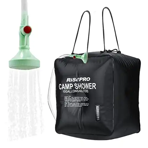 RISEPRO 10 gallons/40L Solar Shower Bag