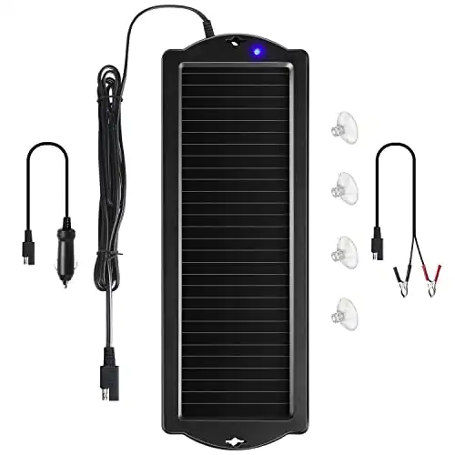 Sunway Solar Car Battery Trickle Charger & Maintainer