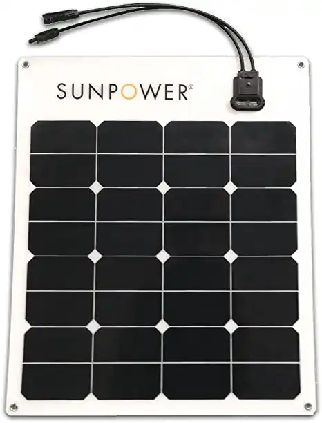 SunPower 50 Watt Flexible Monocrystalline Solar Panel