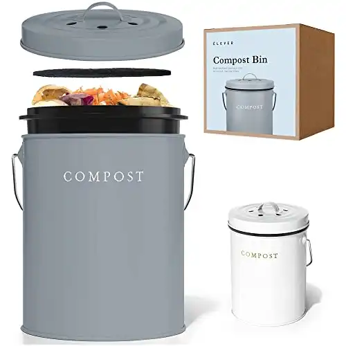Elever Stainless Steel Compost Bin