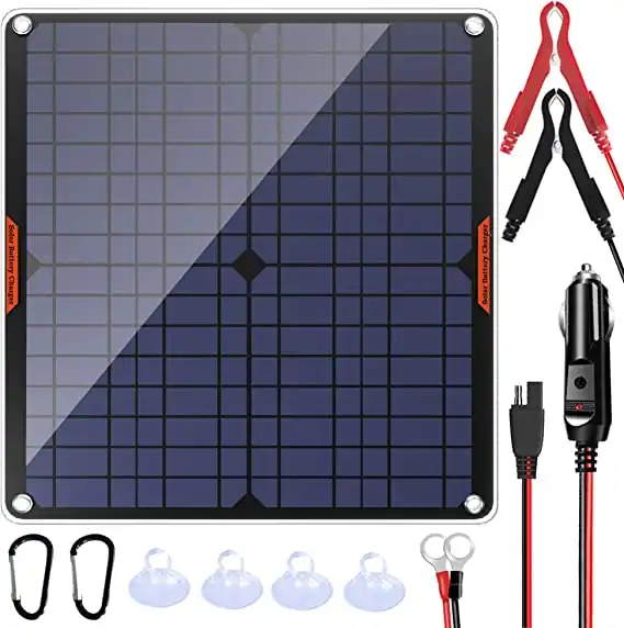 Powiser 20W 12V Solar Panel Car Battery Charger